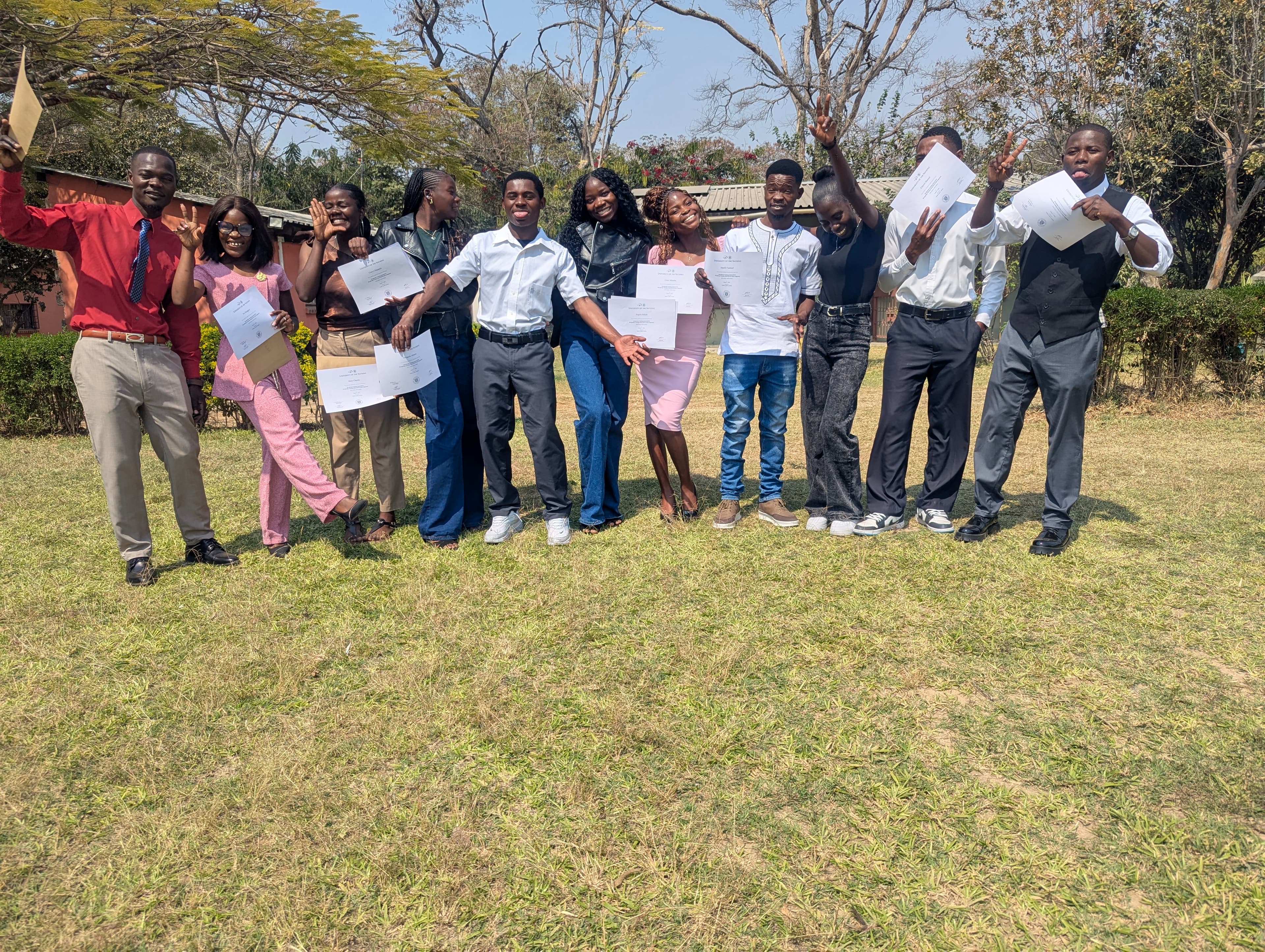 YWAM Lusaka students celebrating together